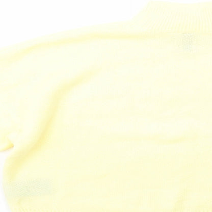 Preloved H&M Womens Yellow High Neck  Acrylic Pullover Jumper Size XS   - NYC - Label