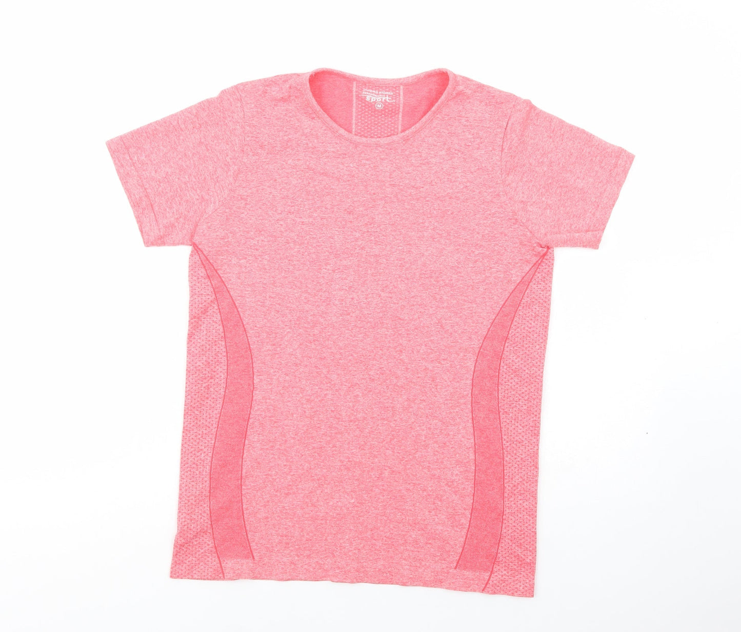 Preloved Dunnes Stores Womens Pink  Nylon Pullover T-Shirt Size M Crew Neck Pullover - Front