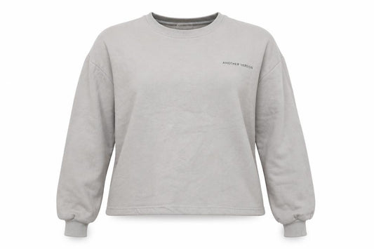 Another Version Womens Grey  Cotton Pullover Sweatshirt Size L  Pullover