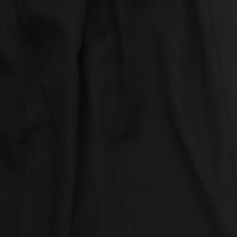 Preworn Womens Black  Polyester Trousers  Size 30 in L25 in Regular