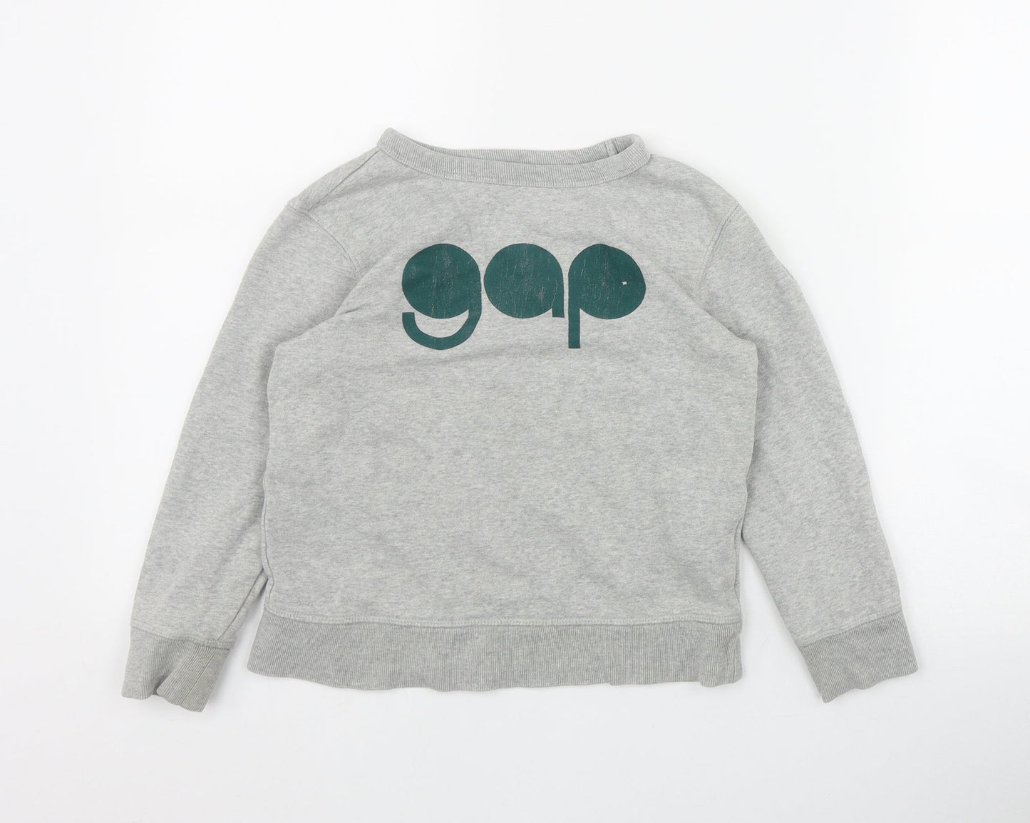 Gap Boys Grey  Cotton Pullover Sweatshirt Size 6-7 Years  Pullover