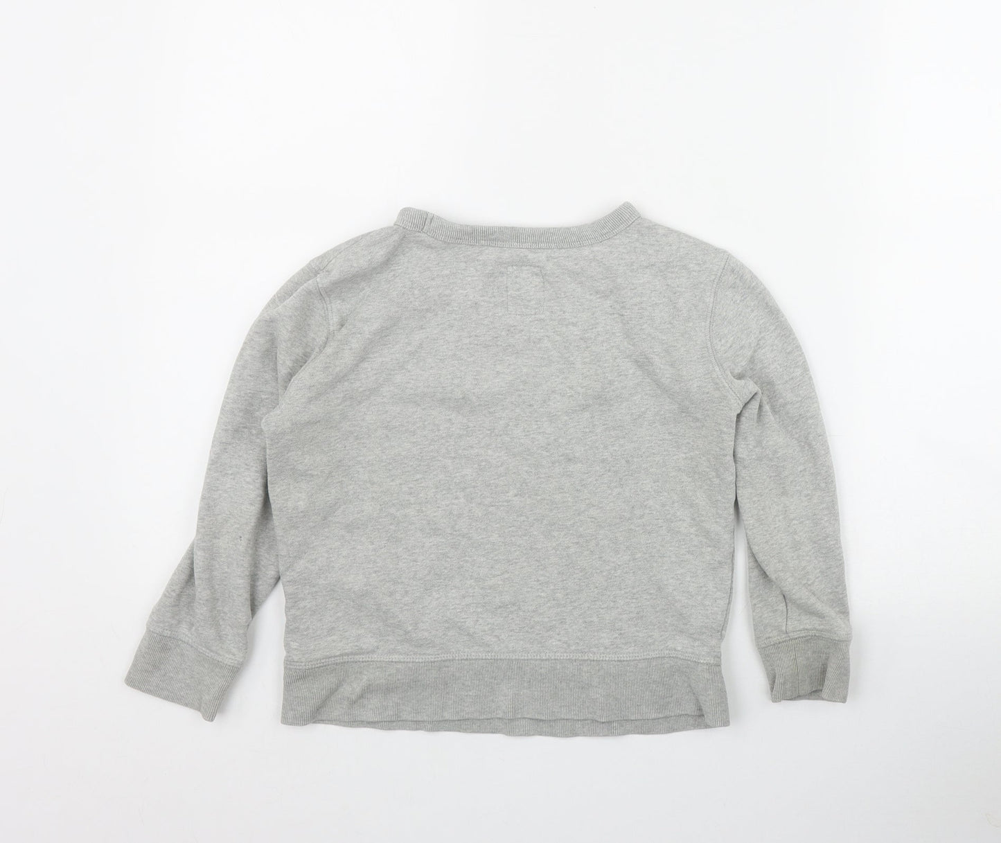 Gap Boys Grey  Cotton Pullover Sweatshirt Size 6-7 Years  Pullover