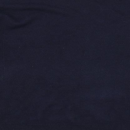 Next Womens Blue Round Neck  Acrylic Pullover Jumper Size 12