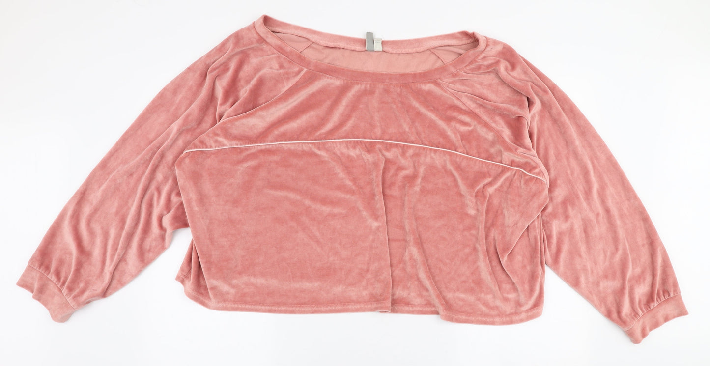 ASOS Womens Pink  Polyester Pullover Sweatshirt Size 28  Pullover