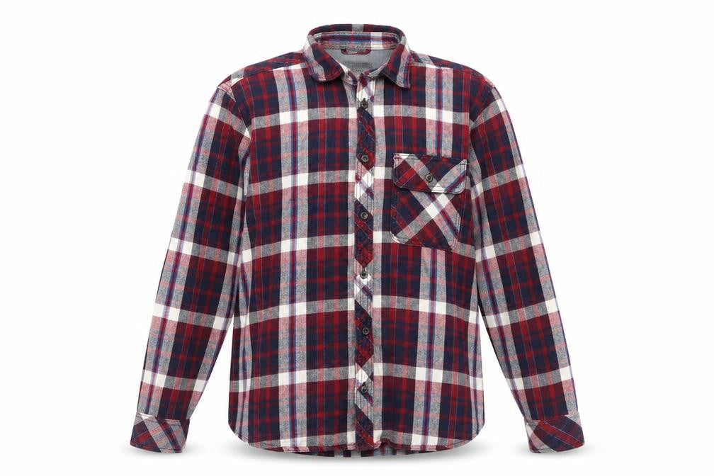 Marks & Spencer Mens Multicoloured Plaid Cotton  Button-Up Size S Collared Button