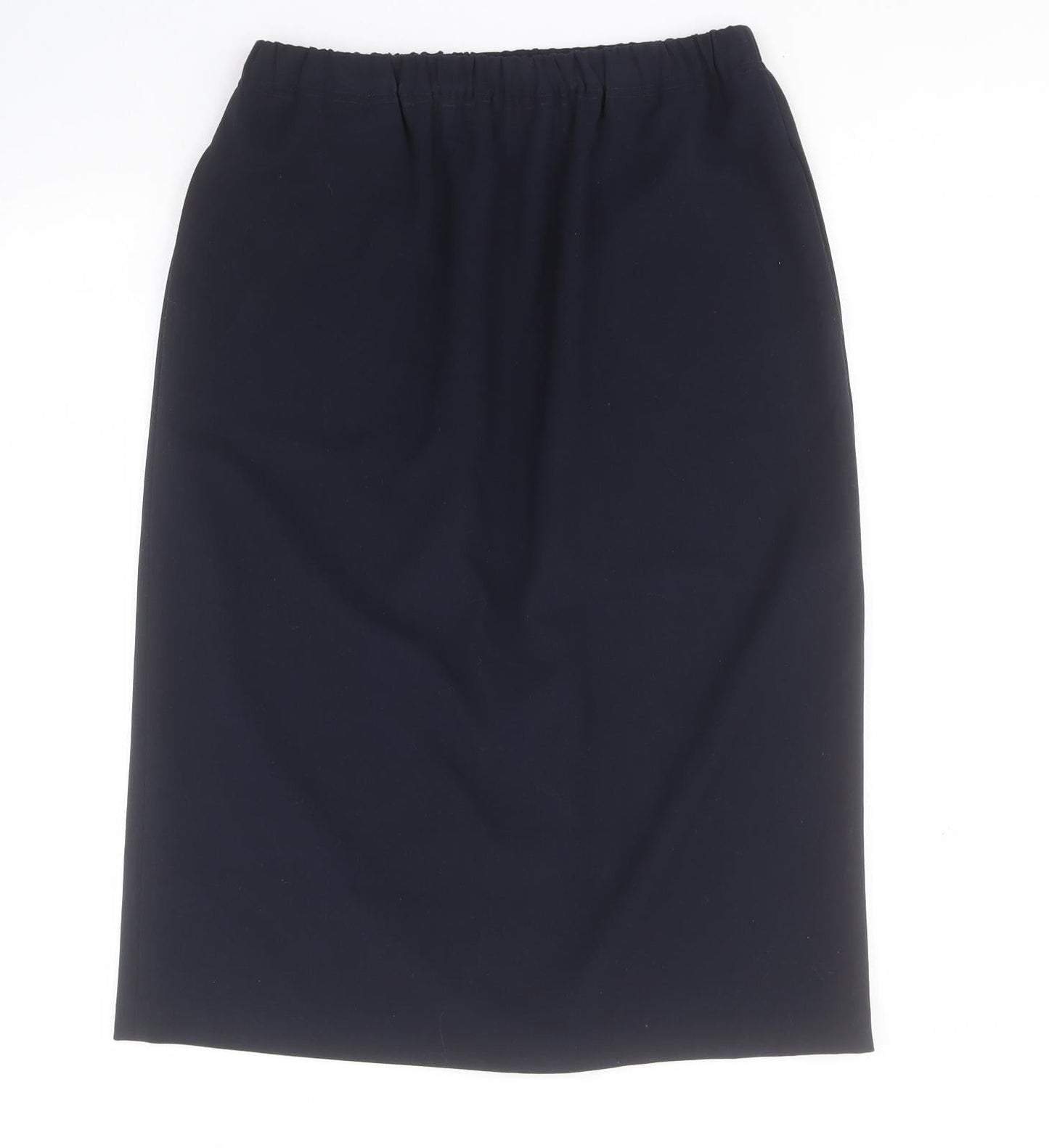 Habella Womens Blue  Polyester Straight & Pencil Skirt Size 12