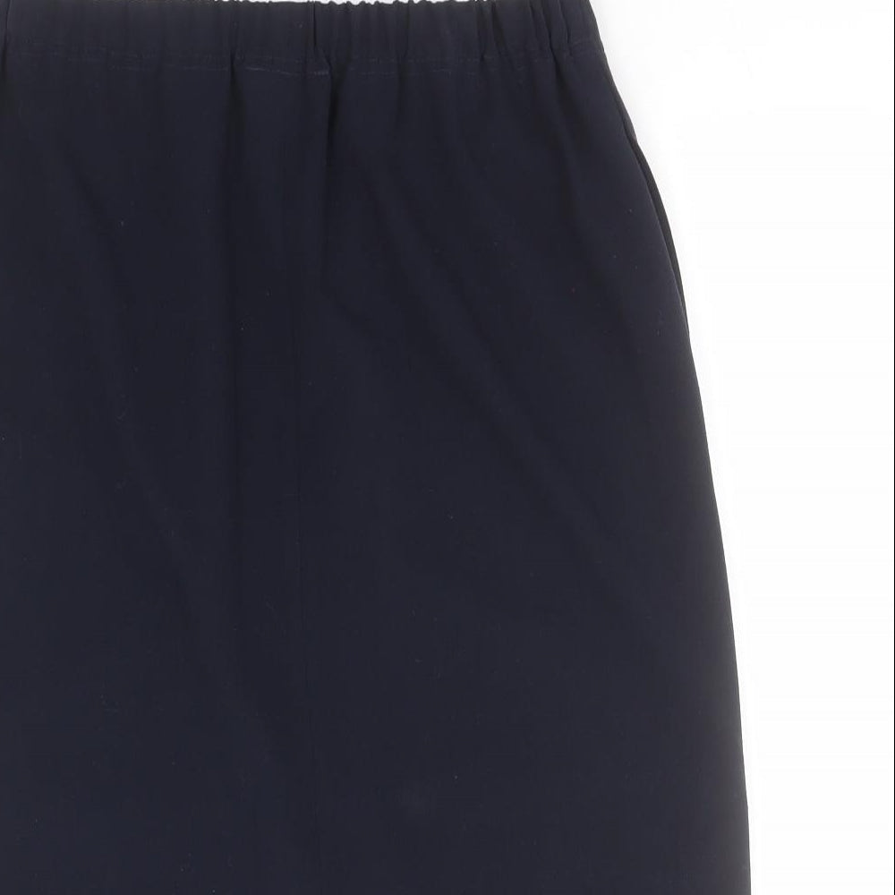 Habella Womens Blue  Polyester Straight & Pencil Skirt Size 12