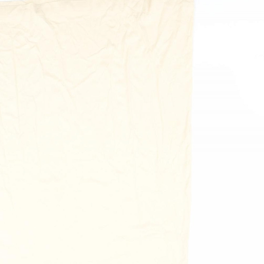 H&M Womens Beige  100% Cotton T-Shirt Dress    Crew Neck Pullover