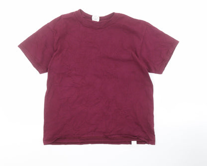 Preloved Gildan Boys Red  Cotton Pullover T-Shirt Size M Crew Neck Pullover - Harry Potter - Front