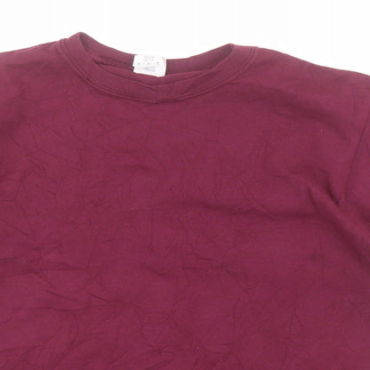 Preloved Gildan Boys Red  Cotton Pullover T-Shirt Size M Crew Neck Pullover - Harry Potter - Detail