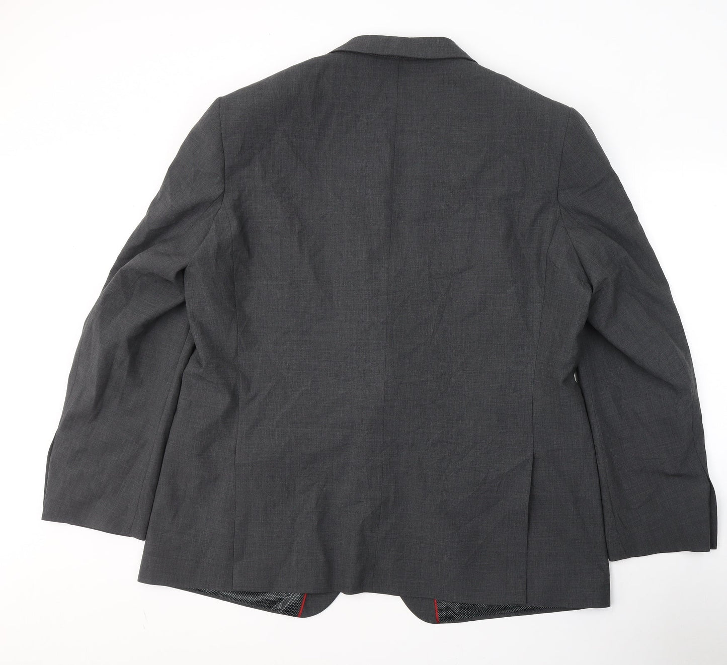 Marks and Spencer Mens Grey  Polyester Jacket Suit Jacket Size XL