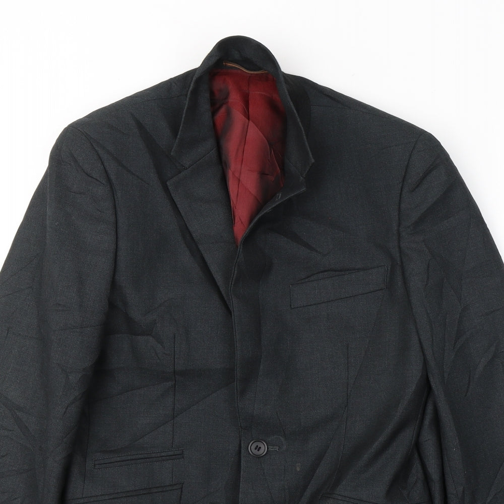 Topman Mens Beige  Polyester Jacket Blazer Size S