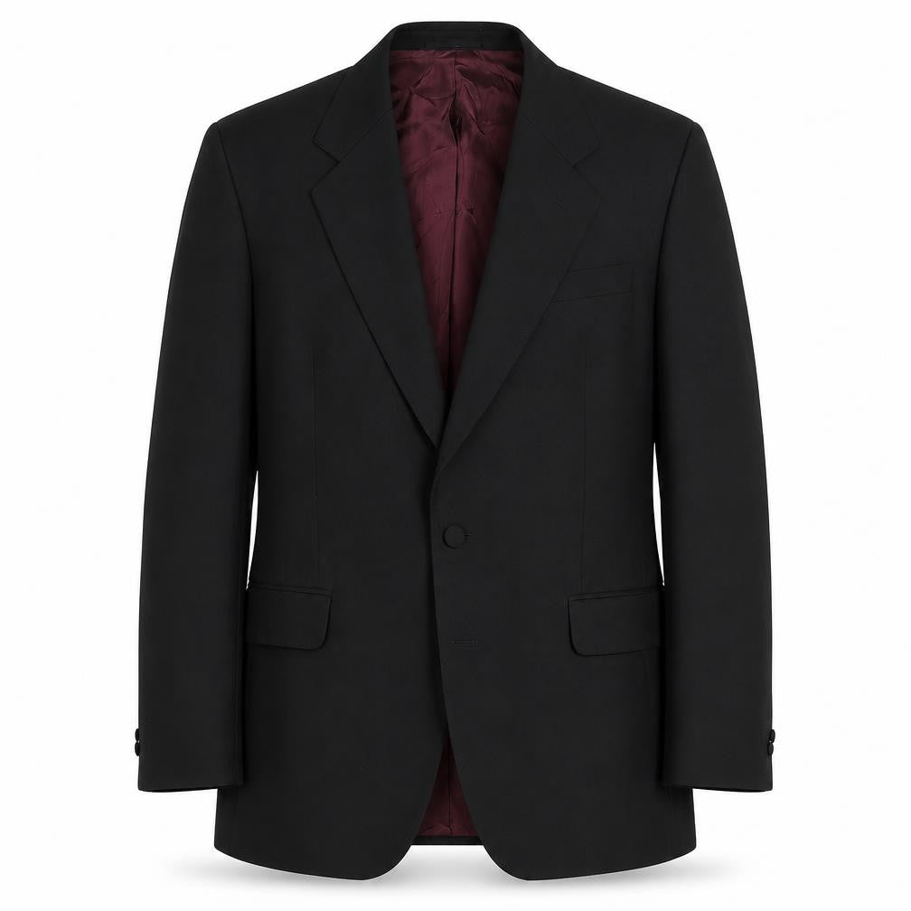 Skopes Mens Black  Polyester Jacket Suit Jacket Size 38