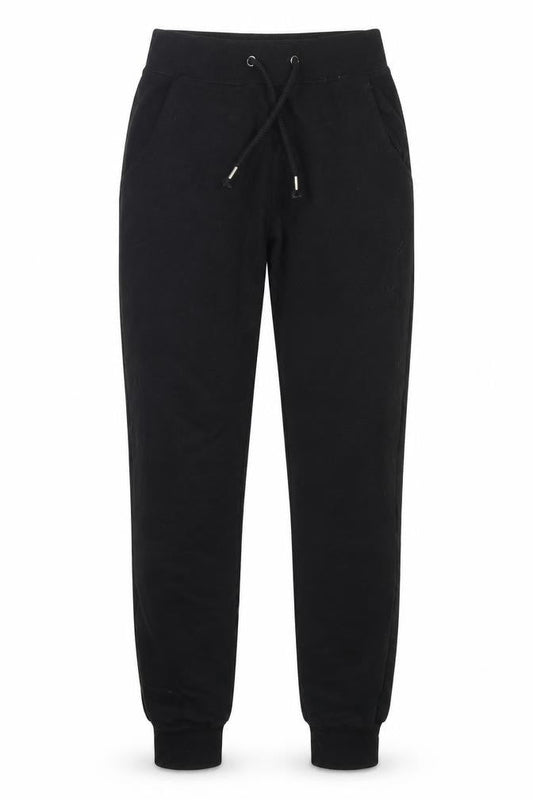 New Look Womens Black  Polyester Sweatpants Trousers Size 6 L26 in Regular Drawstring