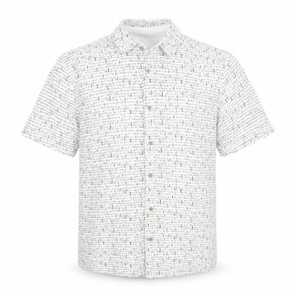 Easy  Mens Multicoloured Geometric Cotton  Button-Up Size L Collared