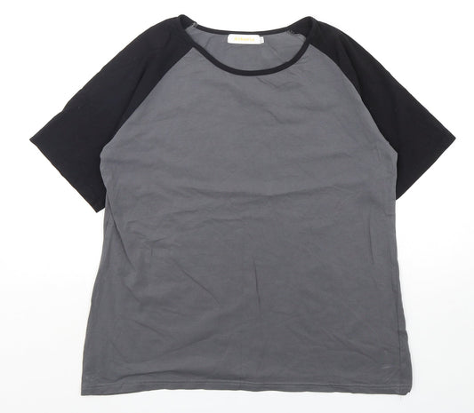 Aiboria Mens Multicoloured  Polyester  T-Shirt Size M Round Neck