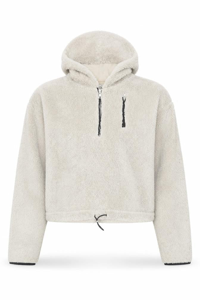Topshop Womens Beige  Polyester Pullover Hoodie Size 10  Pullover