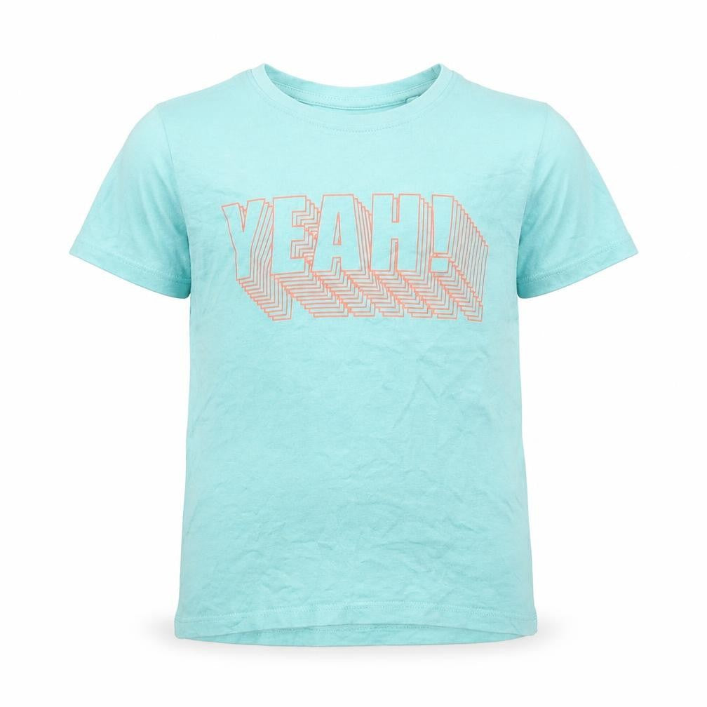 Primark Boys Blue  100% Cotton Basic T-Shirt Size 5-6 Years Round Neck Pullover