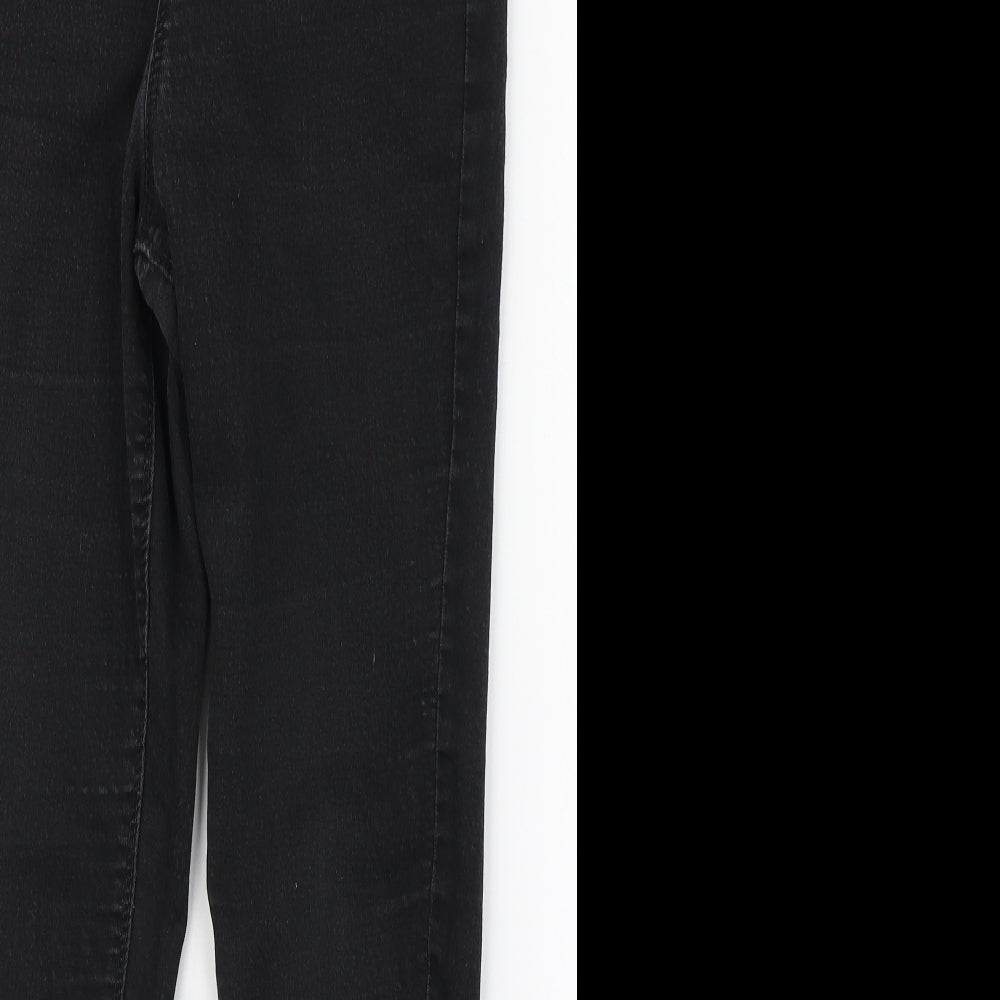 Papaya Womens Black  Polyester Skinny Jeans Size 12 L26 in Regular