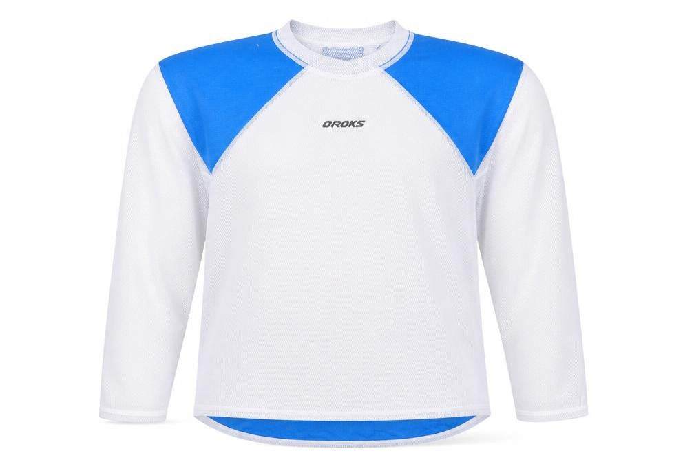 DECATHLON Boys White Colourblock Polyester Pullover T-Shirt Size 10-11 Years Round Neck Pullover - Activewear