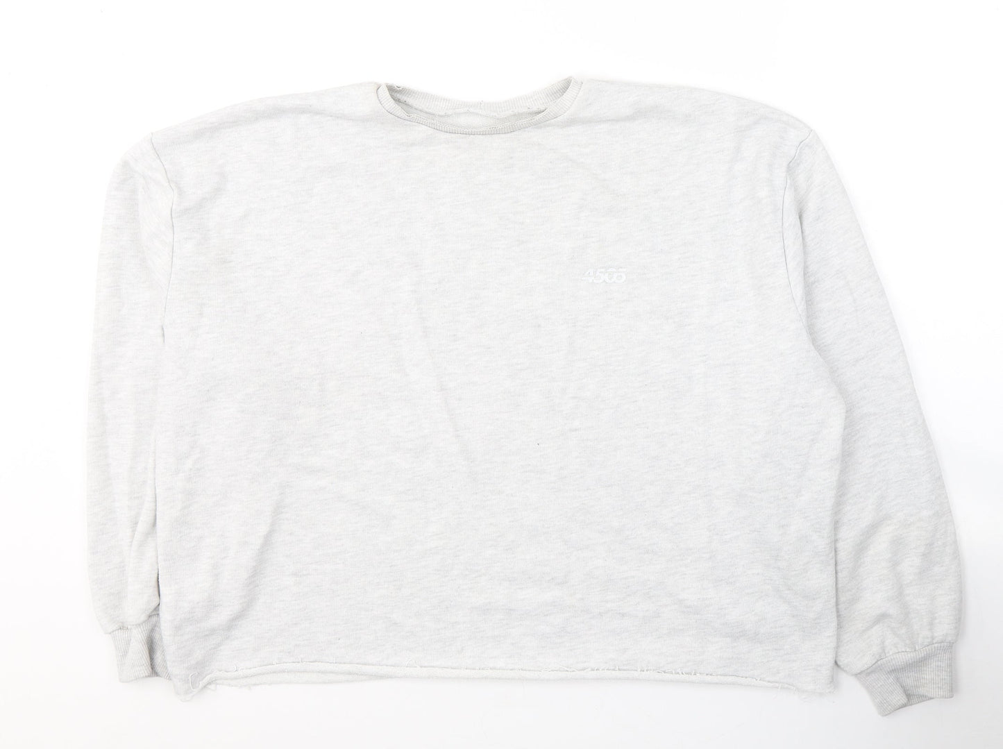 ASOS Womens Grey  Cotton Pullover Sweatshirt Size 12  Pullover