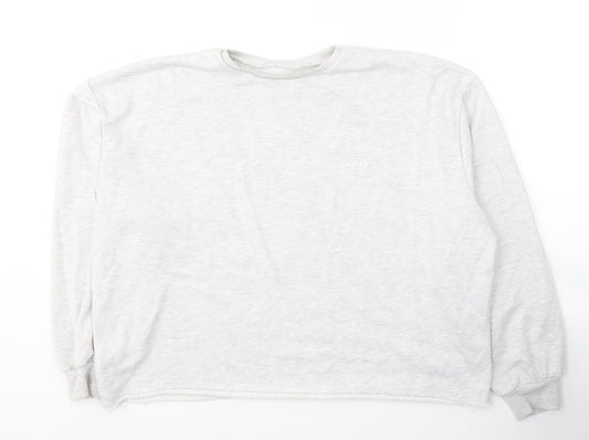 ASOS Womens Grey  Cotton Pullover Sweatshirt Size 12  Pullover