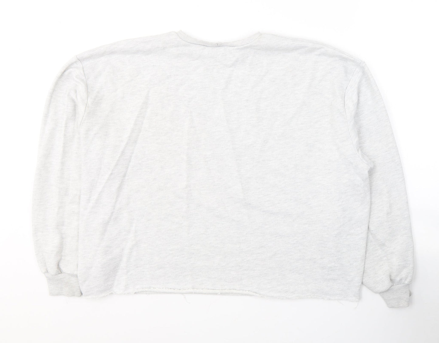 ASOS Womens Grey  Cotton Pullover Sweatshirt Size 12  Pullover