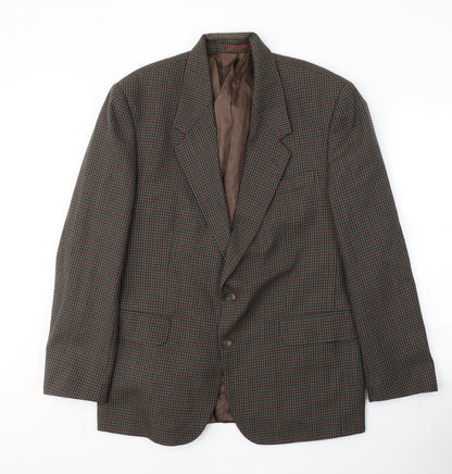 Princeton Mens Brown  Polyester Jacket Suit Jacket Size L
