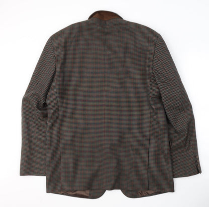 Princeton Mens Brown  Polyester Jacket Suit Jacket Size L