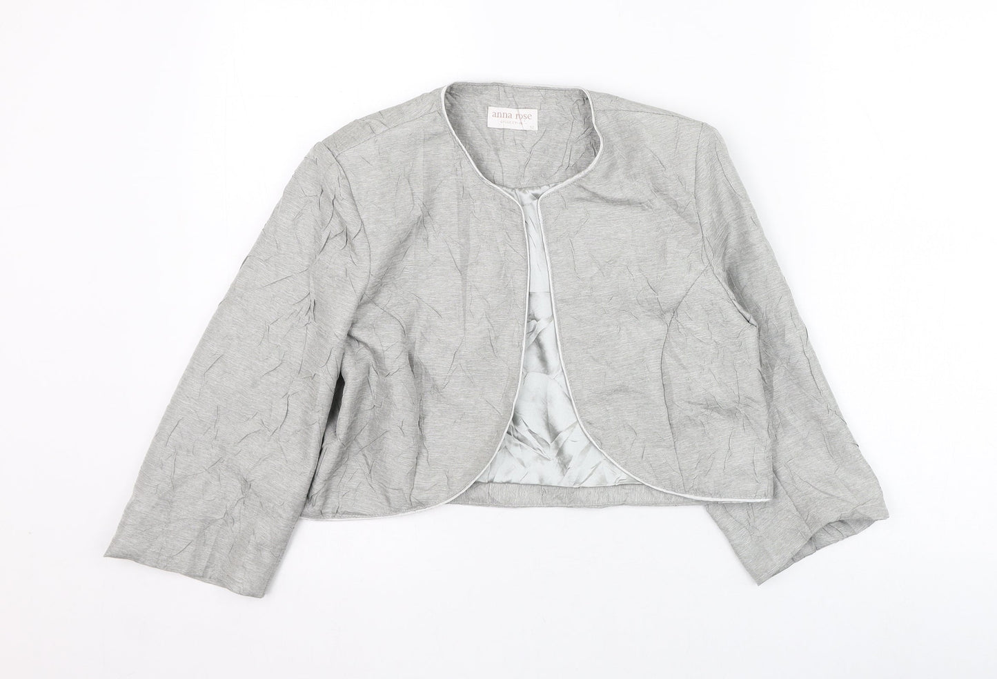 Anna Rose Womens Grey   Jacket  Size 12