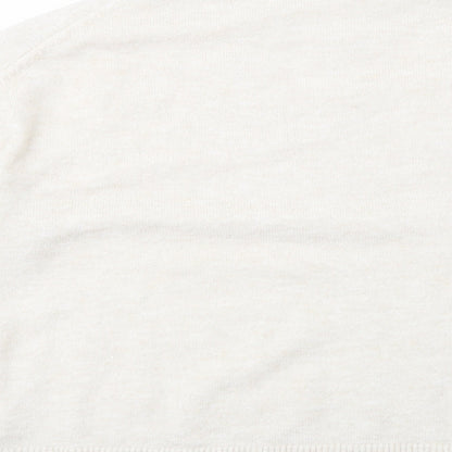 H&M Womens Beige Crew Neck  Polyester Pullover Jumper Size M