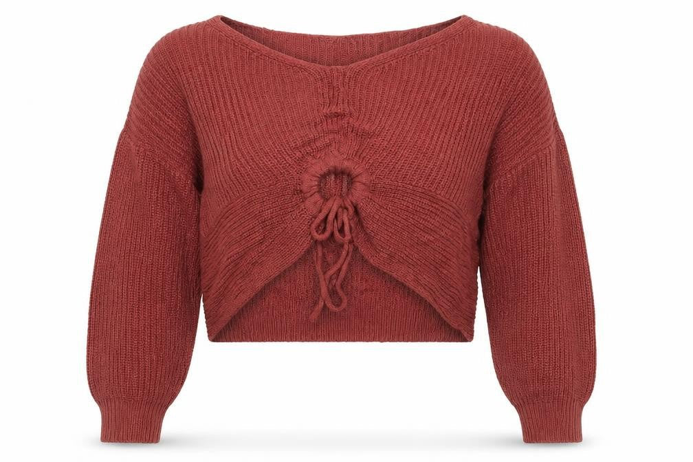 Jolie & Joy Womens Pink V-Neck  Acrylic Pullover Jumper Size M