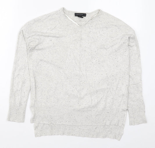 Atmosphere Womens Grey Round Neck  Viscose Pullover Jumper Size 8