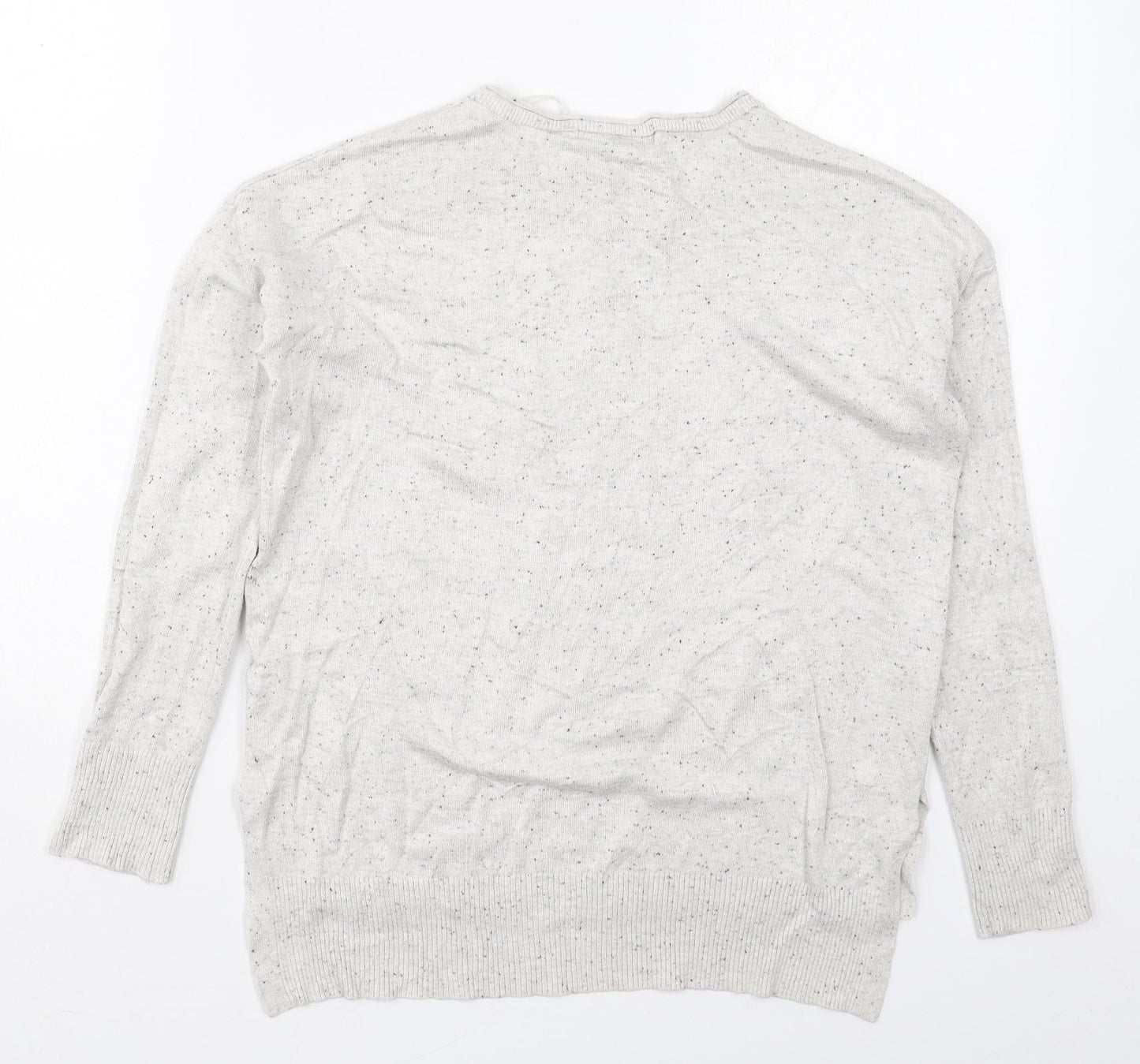 Atmosphere Womens Grey Round Neck  Viscose Pullover Jumper Size 8