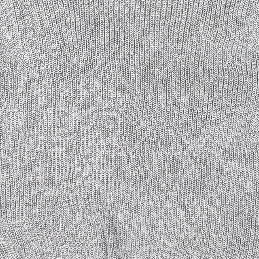 Primark Womens Grey V-Neck  Polyester Pullover Jumper Size 14