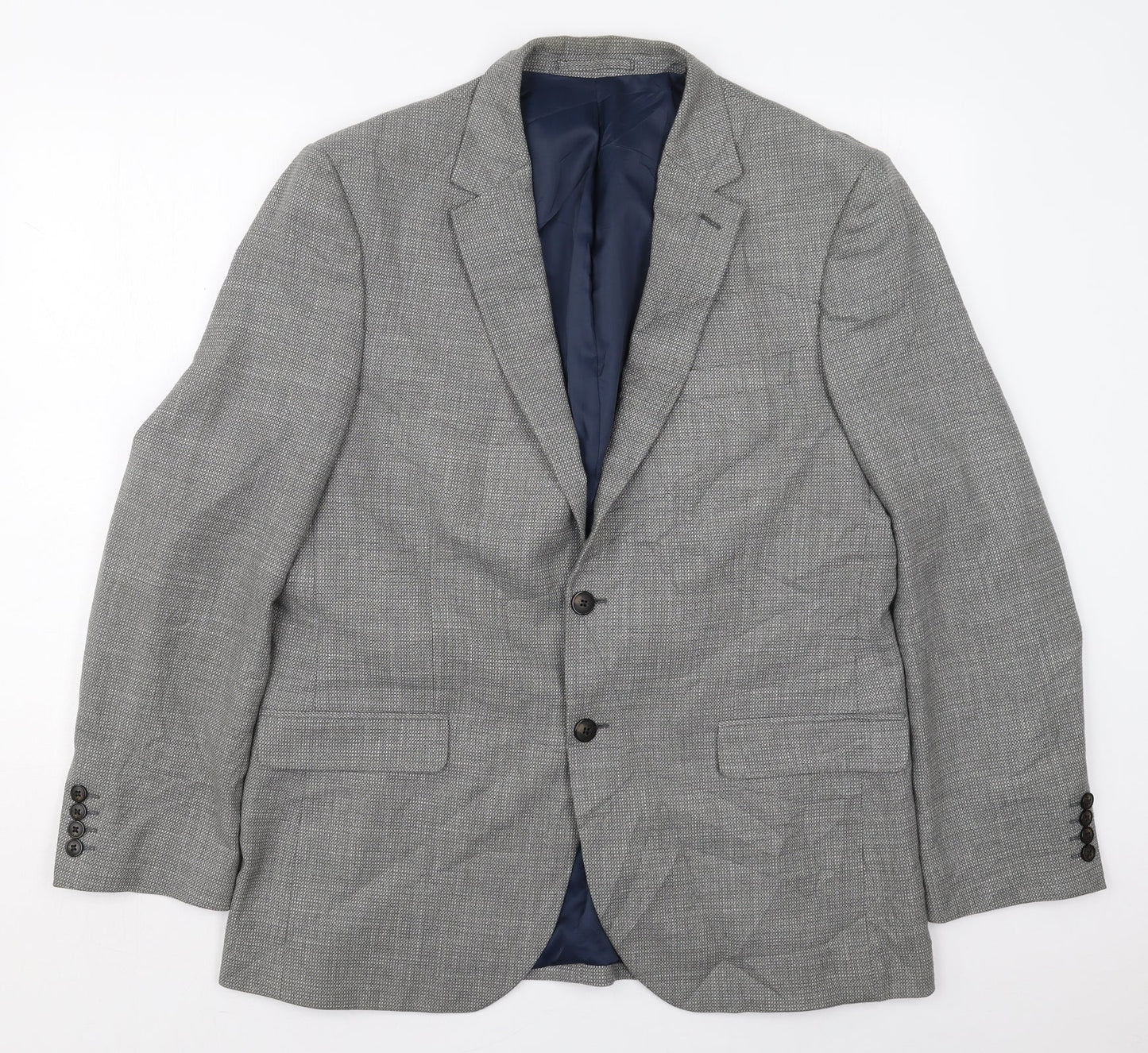 Marks and Spencer Mens Grey  Polyester Jacket Suit Jacket Size 42