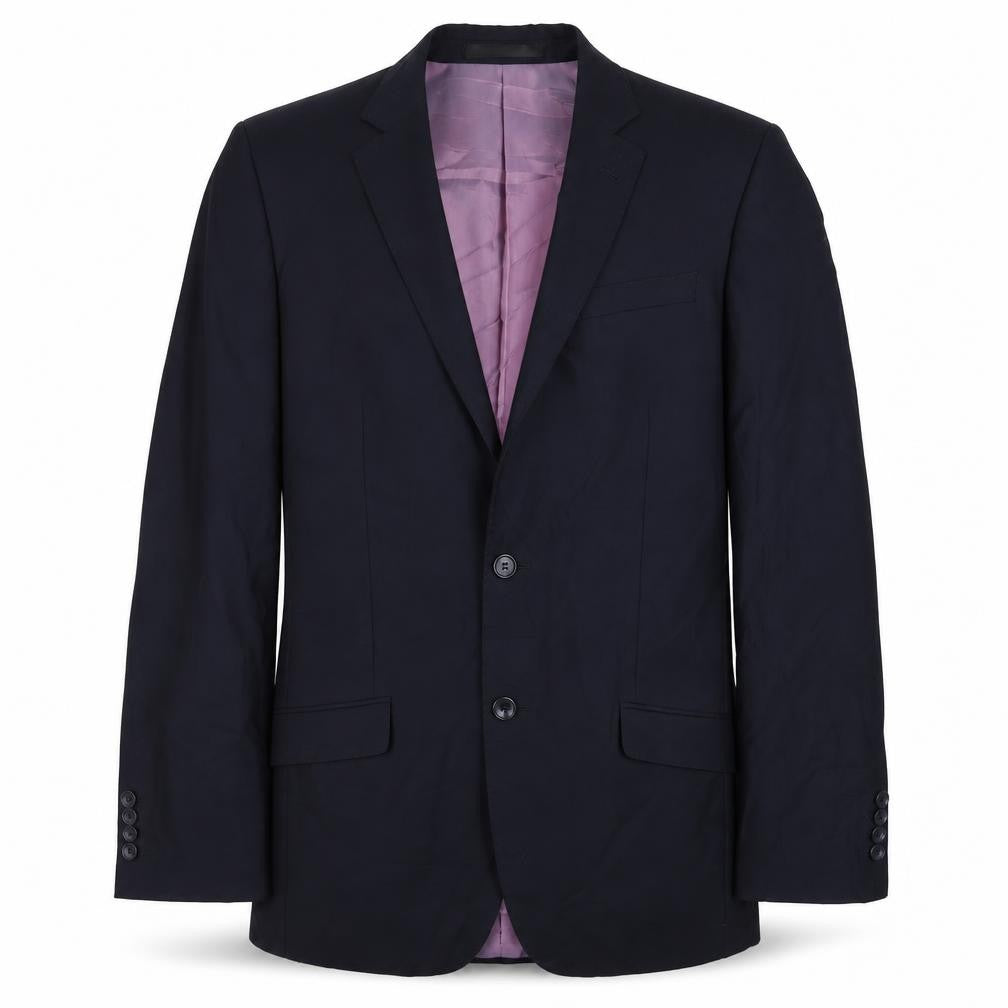Butler & Webb Mens Blue Wool Jacket Suit Jacket Size 38