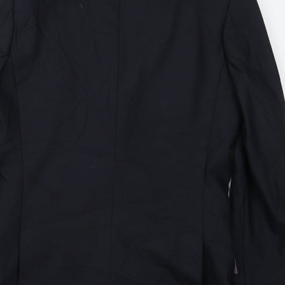 Butler & Webb Mens Blue Wool Jacket Suit Jacket Size 38