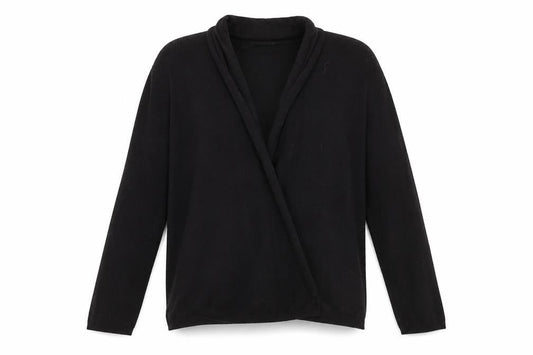 Dunnes Womens Black V-Neck  Viscose Cardigan Jumper Size M
