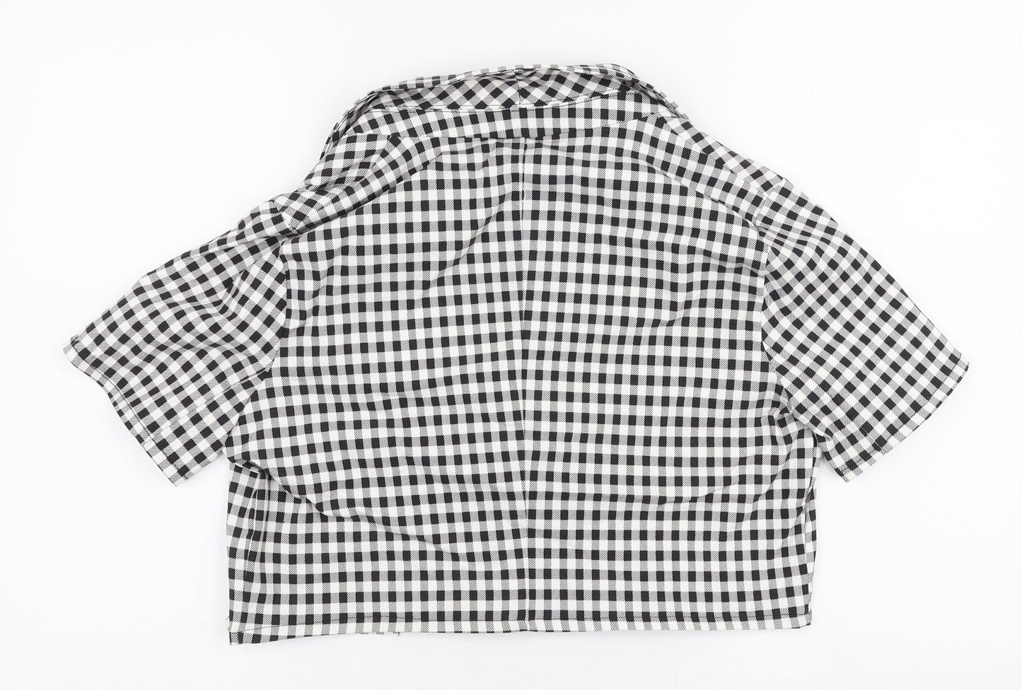 Primark Womens Black Check  Jacket  Size 10  Button
