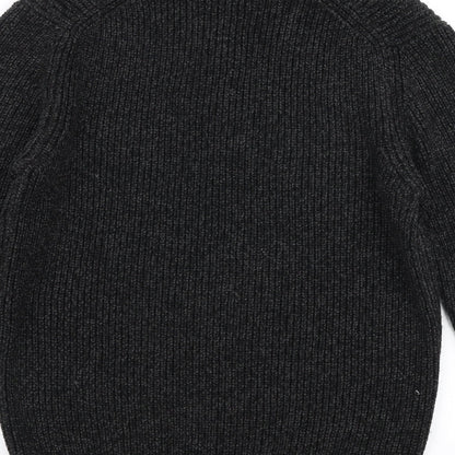 Preloved NEXT Mens Grey High Neck  Acrylic Pullover Jumper Size M - Label