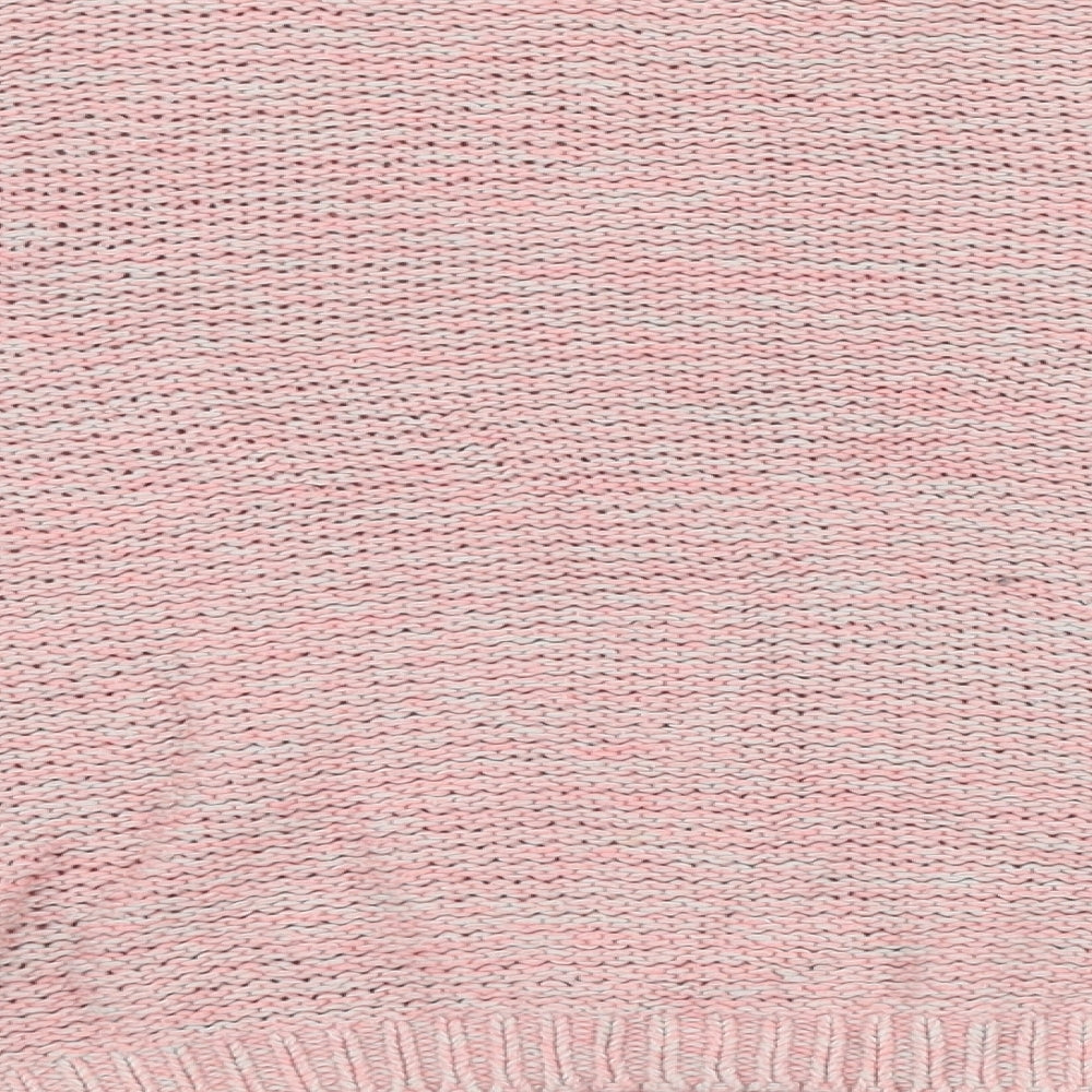 Marks and Spencer Womens Pink Boat Neck  100% Cotton Pullover Jumper Size 12