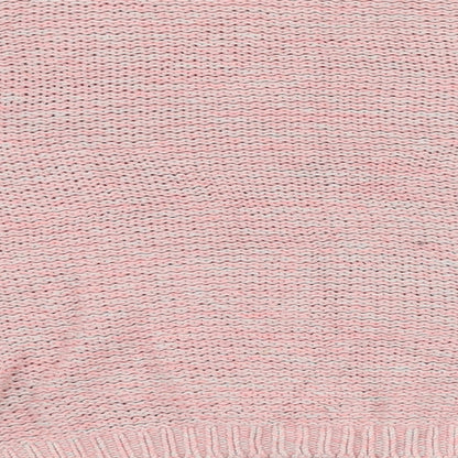 Preloved Marks and Spencer Womens Pink Boat Neck  100% Cotton Pullover Jumper Size 12 - Label