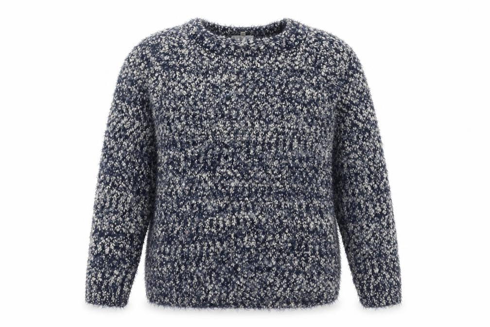 Pebble Bay Womens Blue Round Neck  Polyester Pullover Jumper Size L