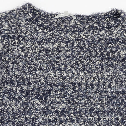 Pebble Bay Womens Blue Round Neck  Polyester Pullover Jumper Size L