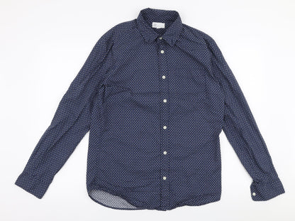 Gap Mens Blue  Cotton  Button-Up Size S Collared Button