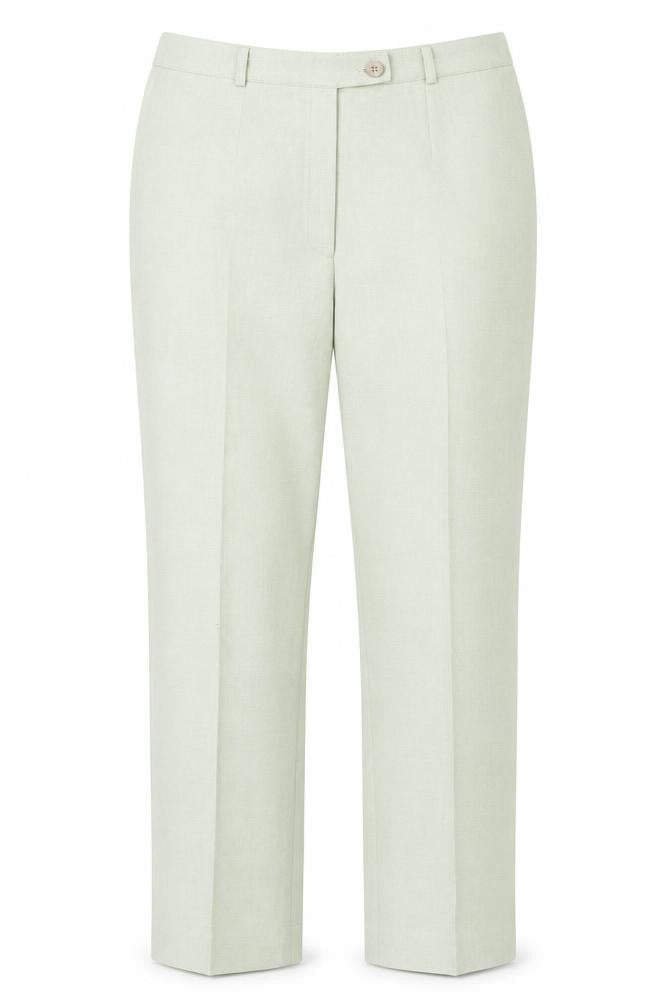 Classics Womens Green  Polyester Dress Pants Trousers Size 12 L26 in Regular Button