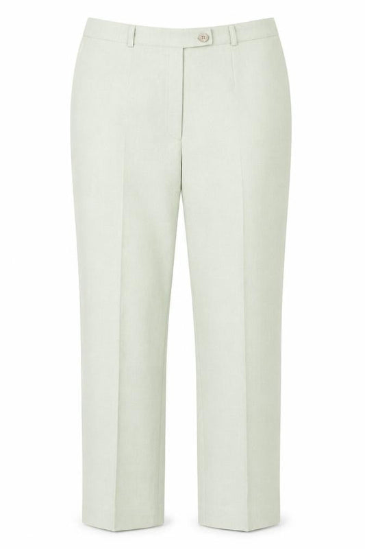 Classics Womens Green  Polyester Dress Pants Trousers Size 12 L26 in Regular Button