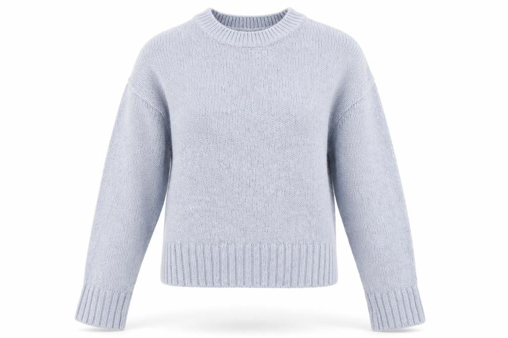 New Look Womens Blue Round Neck  Acrylic Pullover Jumper Size S