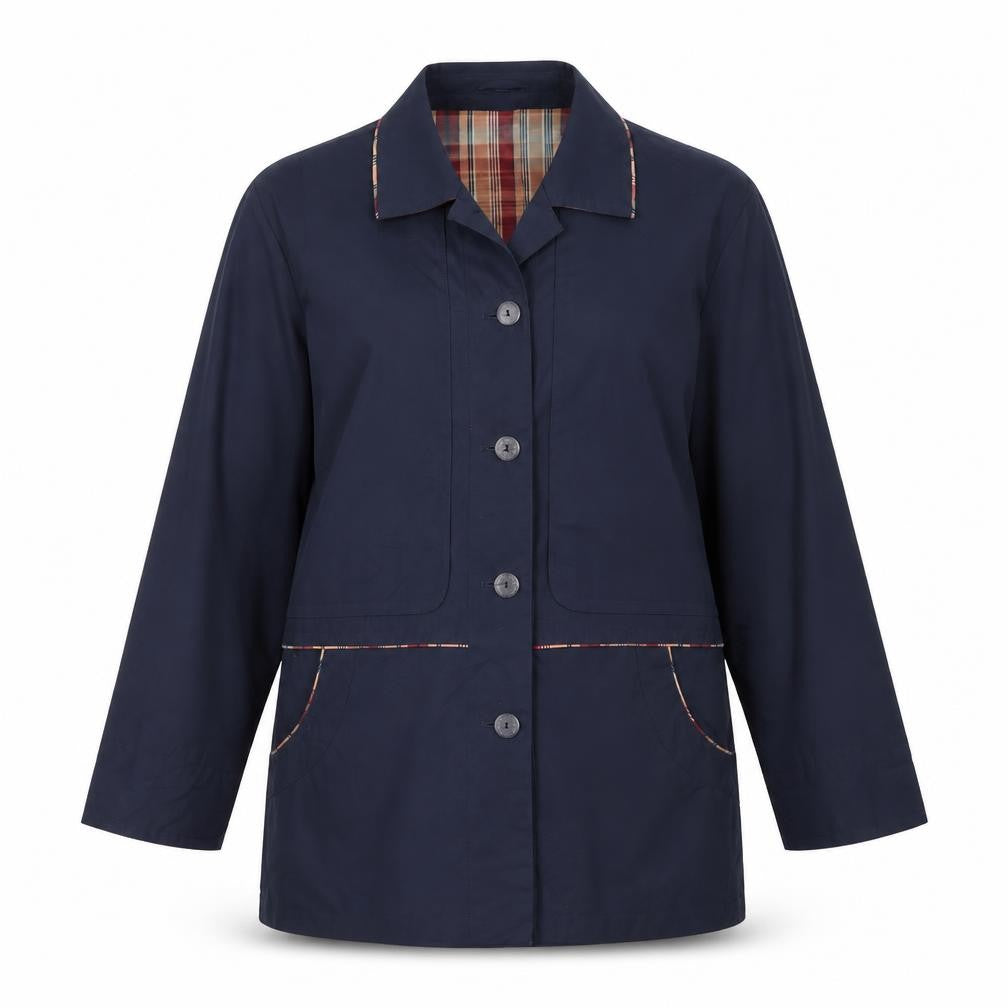 Compliments Womens Blue   Jacket  Size 14  Button